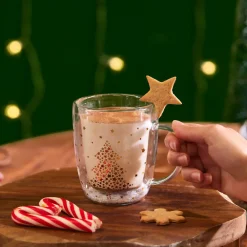 Discount New Year Christmas Pia Double Trimmed Star Mug, 350ml, Mugs