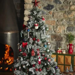 Sale New Year Christmas Pine Unlit Christmas Tree, 210cm, Green Ornaments