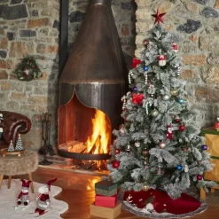 Sale New Year Christmas Pine Unlit Christmas Tree, 210cm, Green Ornaments