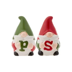 New Year Christmas Hoho Ceramic Salt and Pepper Shaker, 5cmx5cmx8cm, Multi Salt And Pepper Shakers