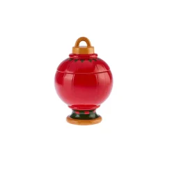 Online New Year Christmas Ball Ceramic Storage jar, 20cm, Multi Storage Jars|Microwave Dishes & Bowls