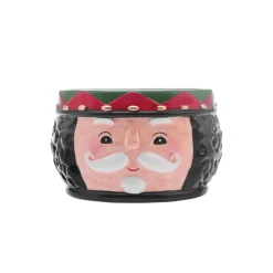 Clearance New Year Christmas Nutcracker Dipping Dish, 12cm, Black Multi Bowls