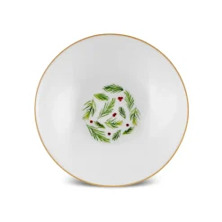 Best New Year Christmas Butcher's Broom Snack Bowl, 10cm, Multi Bowls