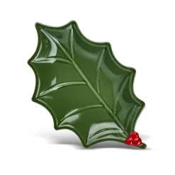 Outlet New Year Christmas Butcher's Broom Large Serving Platter 22cm, Multi Serving Platters