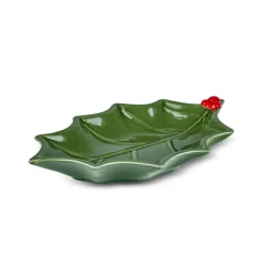 Outlet New Year Christmas Butcher's Broom Large Serving Platter 22cm, Multi Serving Platters