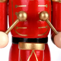 New New Year Christmas Nutcracker with Drums Figure, 25cm, Red Multi Ornaments