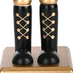 New New Year Christmas Nutcracker with Drums Figure, 25cm, Red Multi Ornaments