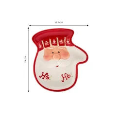 Best New Year Christmas Hoho Ceramic Snack Bowl, 17.8cmx12.7cmx2.5cm, Multi Bowls