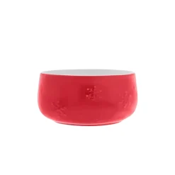 New Year Christmas Porcelain Dipping Dish, 15cm, Red Bowls