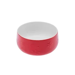 New Year Christmas Porcelain Dipping Dish, 15cm, Red Bowls