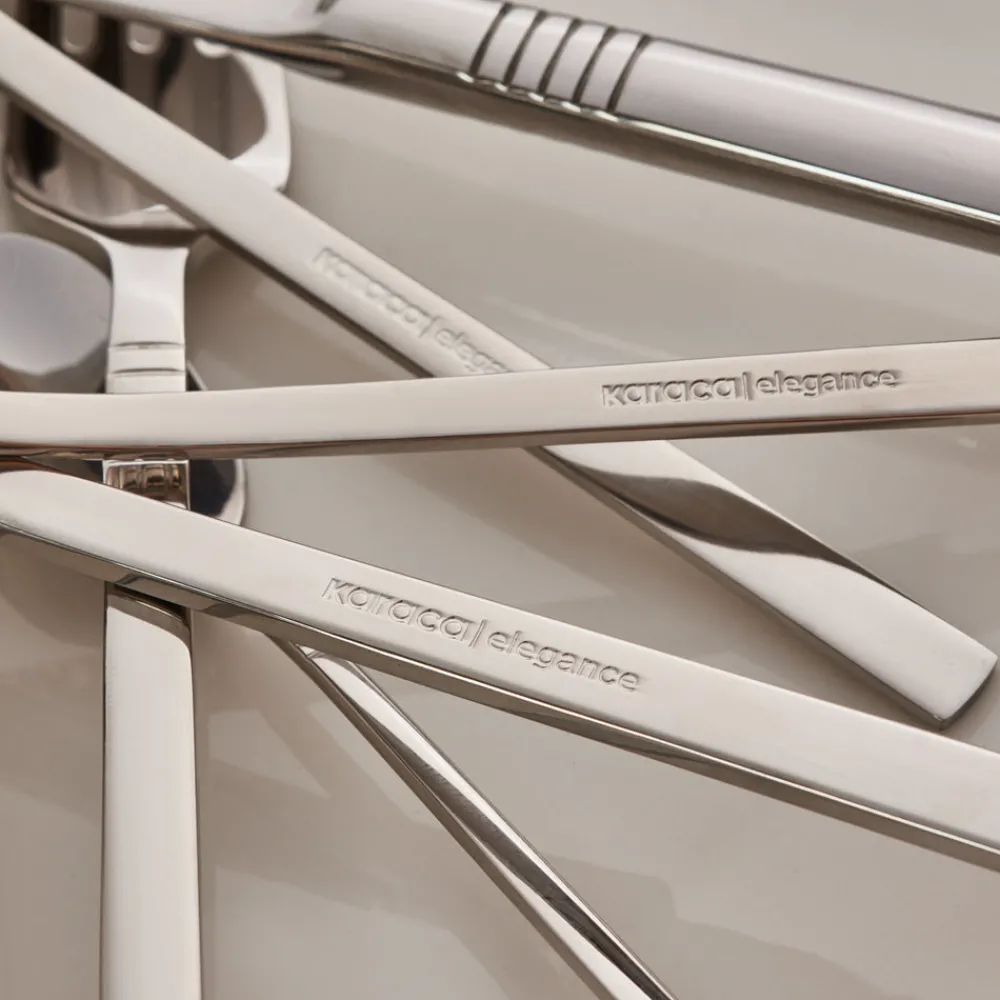 Nil 91-Piece Stainless Steel Cutlery Set with Serving Set, Silver Cutlery Sets