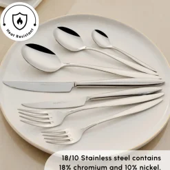 Novara 84-Piece Stainless Steel Cutlery Set for 12 People Cutlery Sets