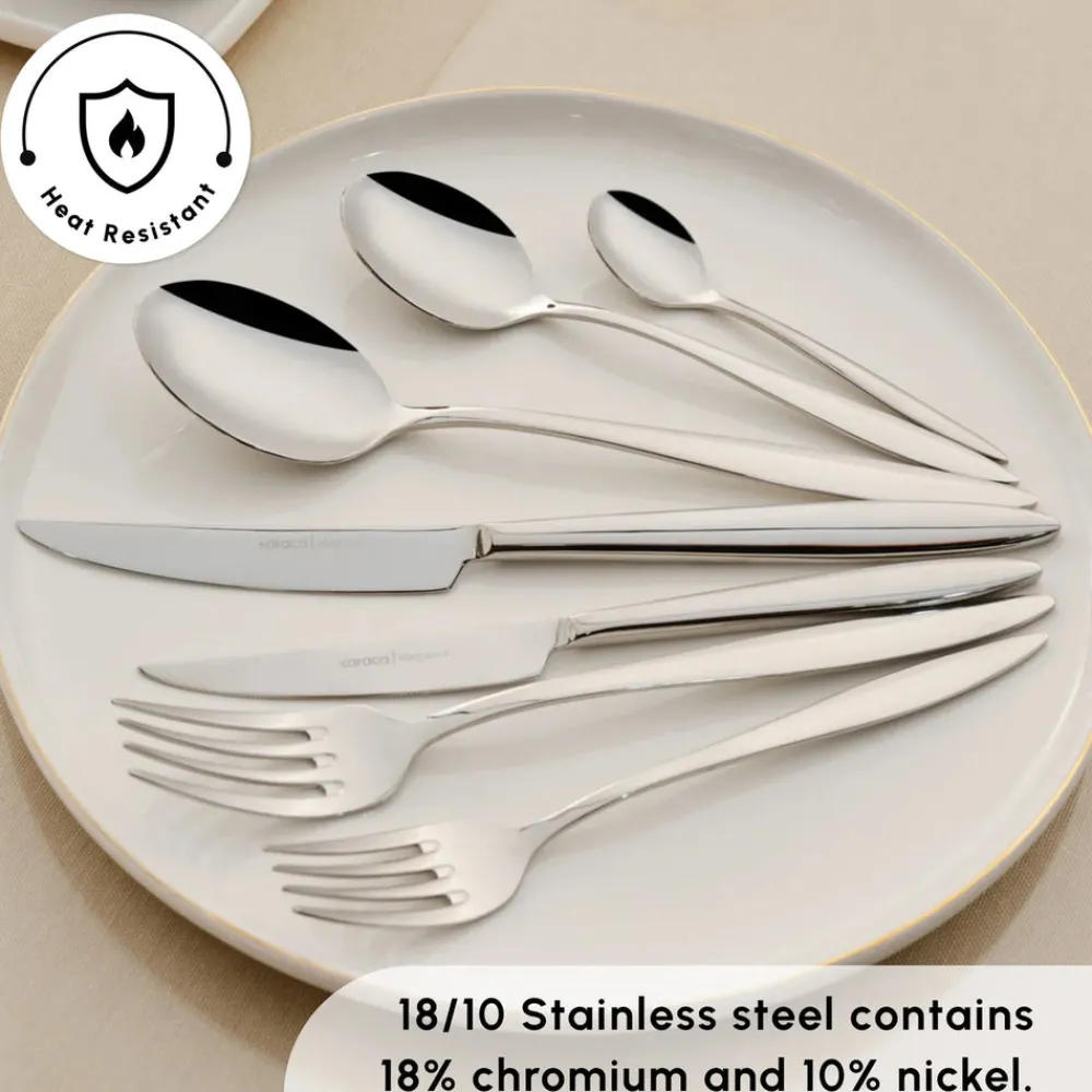 Novara 84-Piece Stainless Steel Cutlery Set for 12 People Cutlery Sets