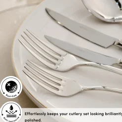 Novara 84-Piece Stainless Steel Cutlery Set for 12 People Cutlery Sets