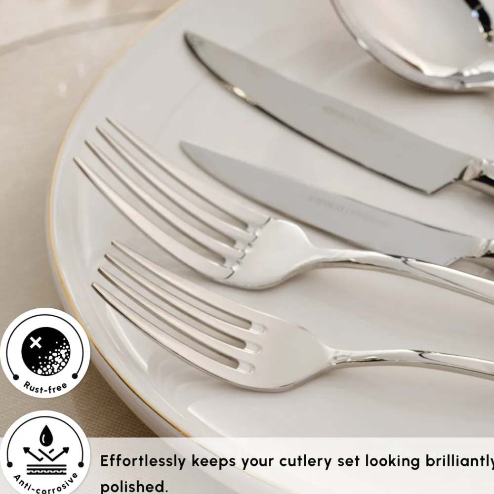 Novara 84-Piece Stainless Steel Cutlery Set for 12 People Cutlery Sets