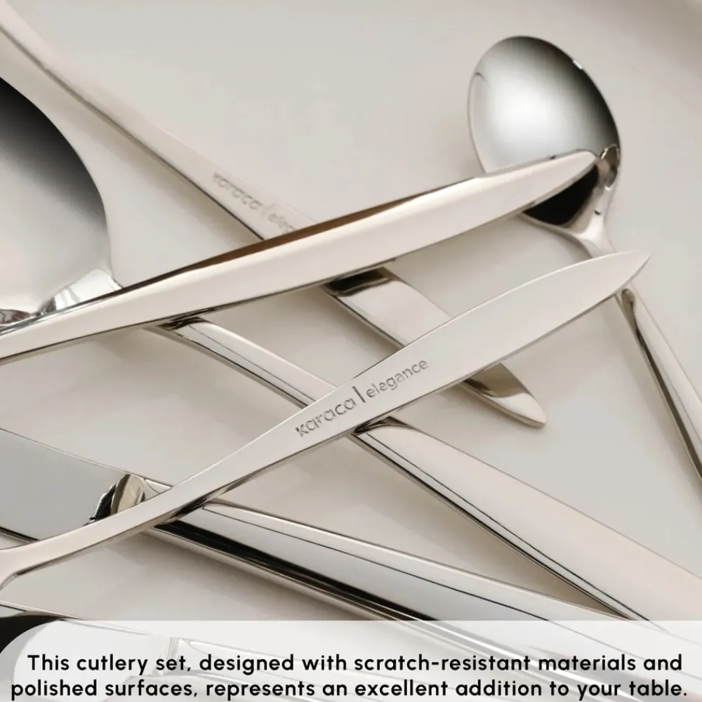 Novara 84-Piece Stainless Steel Cutlery Set for 12 People Cutlery Sets