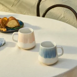 Best Okeanos 2 Piece Stoneware Mug Set, 400ml, Multi Mugs