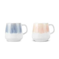 Best Okeanos 2 Piece Stoneware Mug Set, 400ml, Multi Mugs