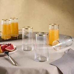 New Orlando 6-Piece Highball Glass Set, 520ml, Multi Coffee Glasses