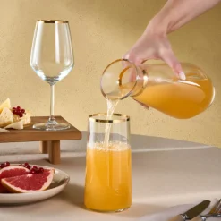 New Orlando 25-Piece Mixed Glass Set for 12 Person, Mixed Glass Sets