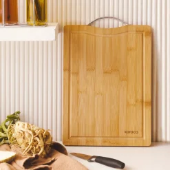 Discount Owen Bamboo Rectangle Chopping Board, Small, Wood Chopping Boards