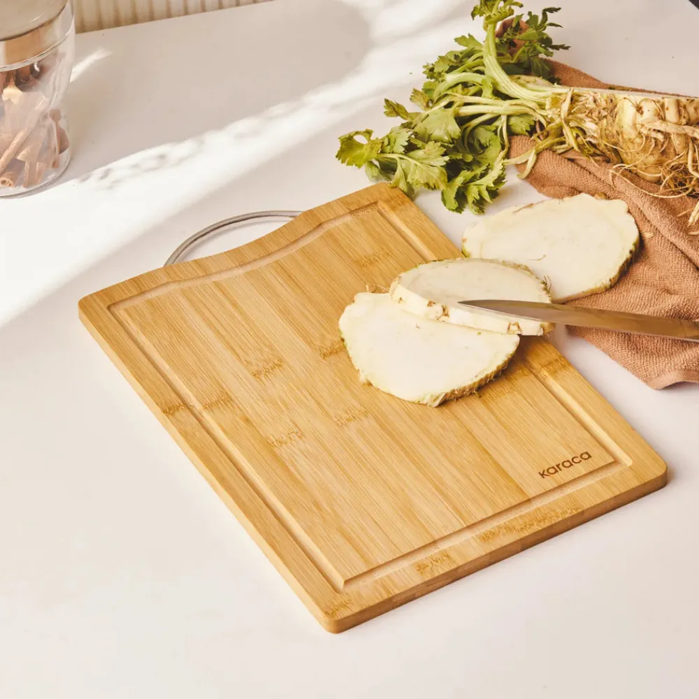 Sale Owen Bamboo Rectangle Chopping Board, Large, Wood Chopping Boards