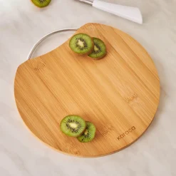 Sale Owen Bamboo Round Chopping Board, Small, 25cmx25cm, Wood Chopping Boards