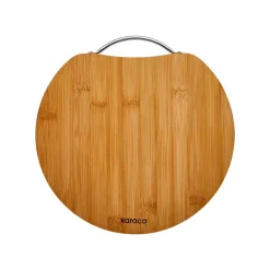 Clearance Owen Bamboo Round Chopping Board, Large, Wood Chopping Boards