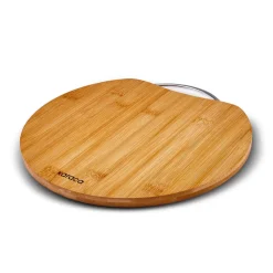 Clearance Owen Bamboo Round Chopping Board, Large, Wood Chopping Boards