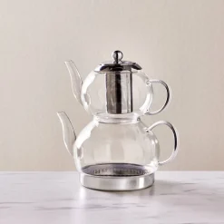 Best Pandora Glass Induction Teapot Set, Transparent Turkish Teapots