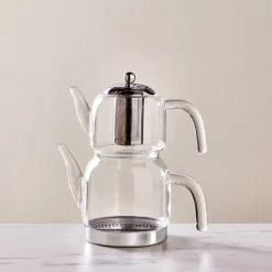 Clearance Panora Family-Size Glass Teapot Turkish Teapots