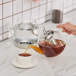 Clearance Panora Family-Size Glass Teapot Turkish Teapots