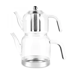 Clearance Panora Family-Size Glass Teapot Turkish Teapots