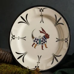 Outlet Paye Seljuk Collection Porcelain Dinner Plate, 26cm, White Multi Dinner Plates