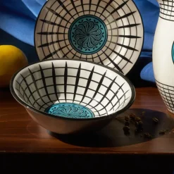 Discount Paye Seljuk Collection Porcelain CerealSoup Bowl, 16cm, Blue Multi Bowls