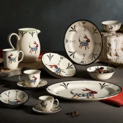 Best Paye Seljuk Collection Porcelain CerealSoup Bowl, 20cm, Black Multi Bowls