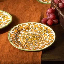 Clearance Paye Seljuk Collection Porcelain Side Plate, 16cm, Yellow Multi Side Plates