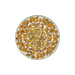 Clearance Paye Seljuk Collection Porcelain Side Plate, 16cm, Yellow Multi Side Plates
