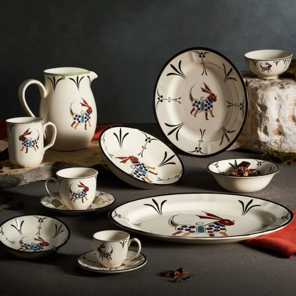 Paye Seljuk Collection Porcelain Side Plate, 16cm, Red Multi Side Plates