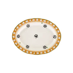 Paye Seljuk Collection Porcelain Serving Platter, 31cm, Yellow Multi Serving Platters