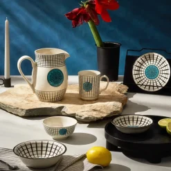 Clearance Paye Seljuk Collection Porcelain Mug, 340ml, Blue Multi Mugs