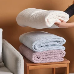 Pearl Baby Fleece Wellsoft TV Blanket, 130cmx150cm, Violet Throws & Blankets