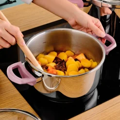 Discount Perfect 2-Piece Stainless Steel Induction Pressure Cooker Set, 4L+6L, Pink Silver Pressure Cooker|Induction Cookware