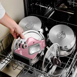 Discount Perfect 2-Piece Stainless Steel Induction Pressure Cooker Set, 4L+6L, Pink Silver Pressure Cooker|Induction Cookware