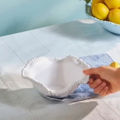 New Perla Melamine Bowl, 20cm, White Bowls