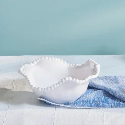 New Perla Melamine Bowl, 20cm, White Bowls