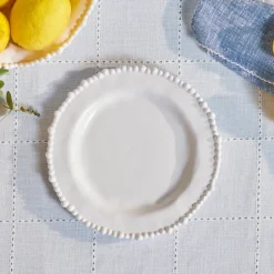 Discount Perla Melamine Dessert/Side Plate, 23cm, White Side Plates