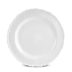 Perla Melamine Dinner Plate, 28cm, White Dinner Plates