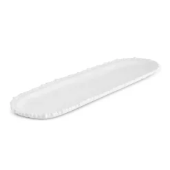 Clearance Perla Melamine Large Serving Platter, 44cm, White Serving Platters