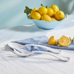 Best Perla Melamine 2-Piece Service Set, White Mix And Match Cutlery